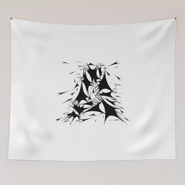 Item preview, Letter A Spiky Abstract Geometric Art designed and sold by uncoXab.
