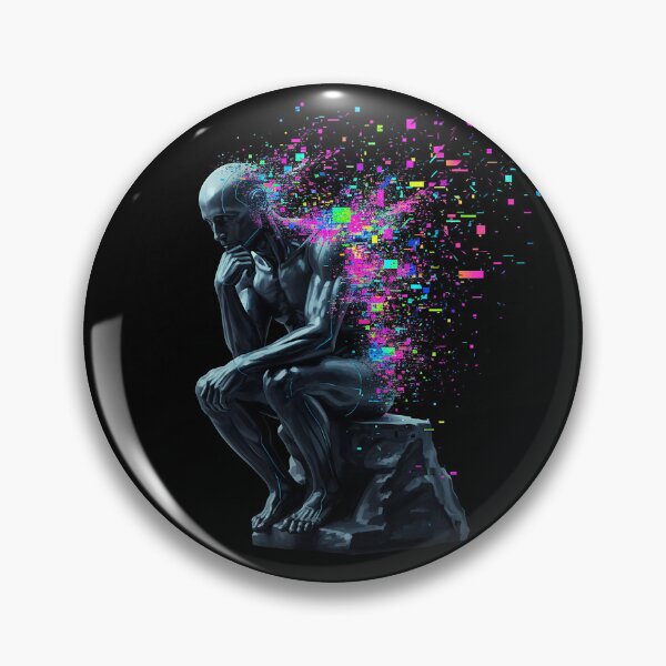 Item preview, The Glitch of Thought Robot Thinker designed and sold by AgingeR.