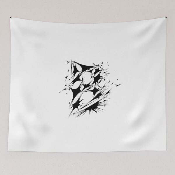Item preview, Letter B Spiky Abstract Geometric Art designed and sold by uncoXab.