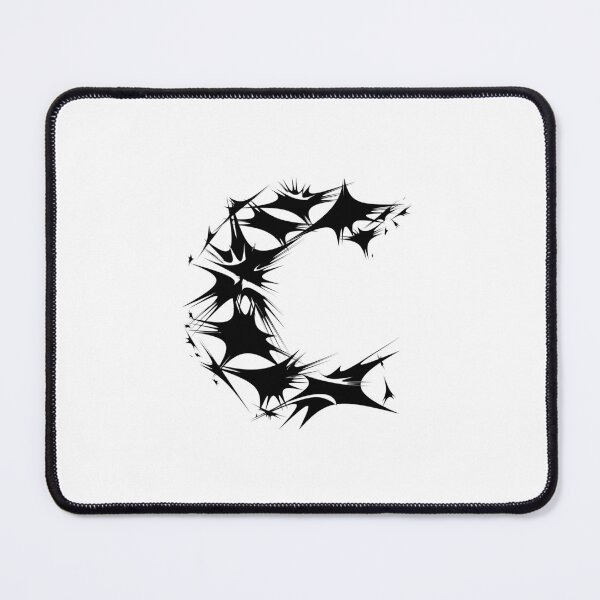 Item preview, Letter C Spiky Abstract Geometric Art designed and sold by uncoXab.