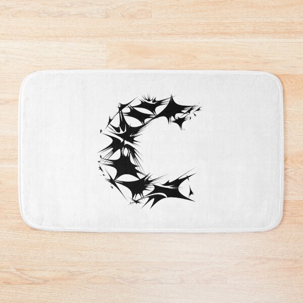 Item preview, Letter C Spiky Abstract Geometric Art designed and sold by uncoXab.