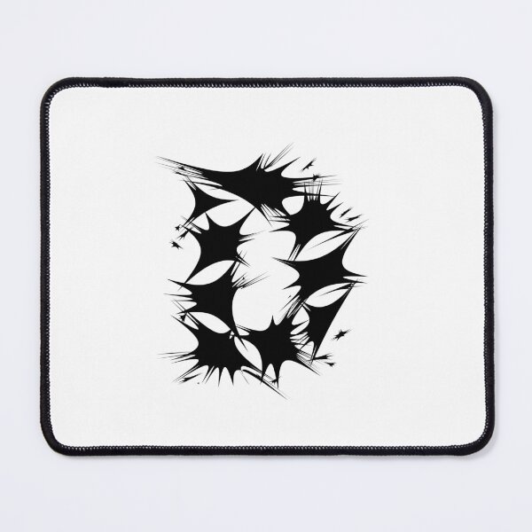 Item preview, Letter D Spiky Abstract Geometric Art designed and sold by uncoXab.