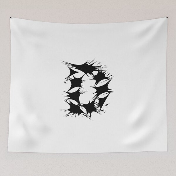 Item preview, Letter D Spiky Abstract Geometric Art designed and sold by uncoXab.