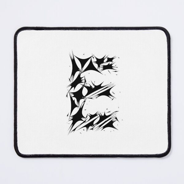 Item preview, Letter E Spiky Abstract Geometric Art designed and sold by uncoXab.