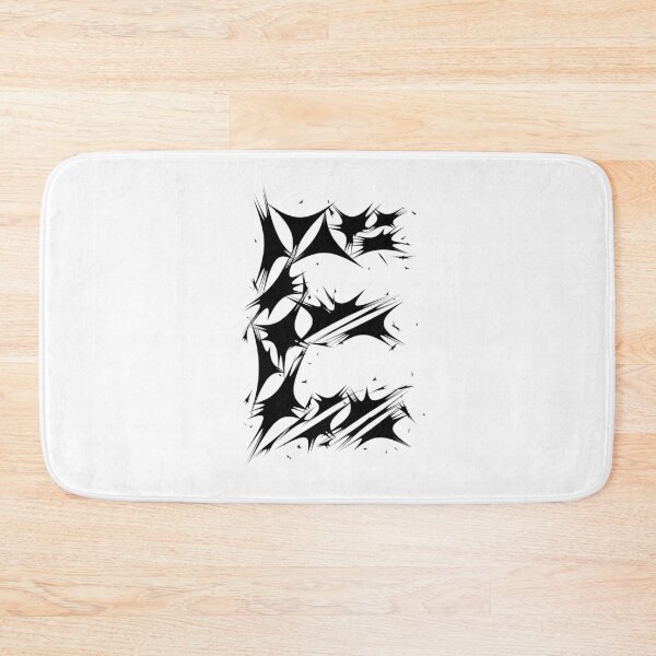 Item preview, Letter E Spiky Abstract Geometric Art designed and sold by uncoXab.