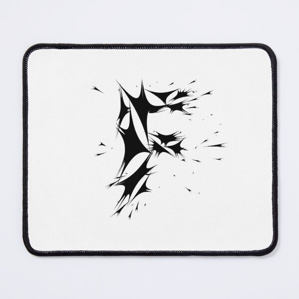 Item preview, Letter F Spiky Abstract Geometric Art designed and sold by uncoXab.