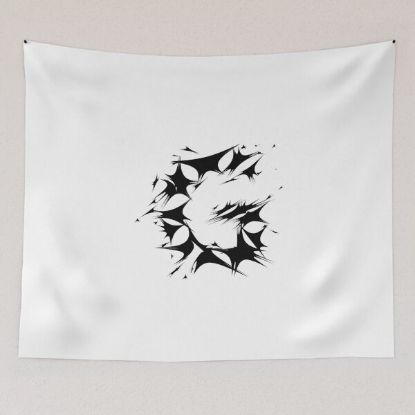 Item preview, Letter G Spiky Abstract Geometric Art designed and sold by uncoXab.