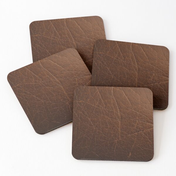 Item preview, Deep Vintage Brown Leather Texture designed and sold by SurfaceCraft Studio.