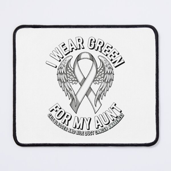 Item preview, I Wear Green For My Aunt Bile Ducts Gallbladder Cancer designed and sold by HellD3vil-Art.