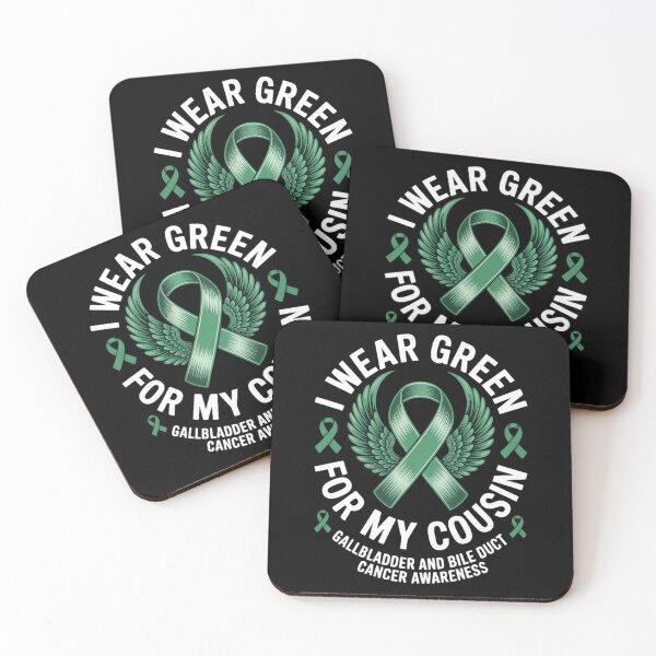 Item preview, I Wear Green For My Cousin Bile Ducts Gallbladder Cancer designed and sold by HellD3vil-Art.