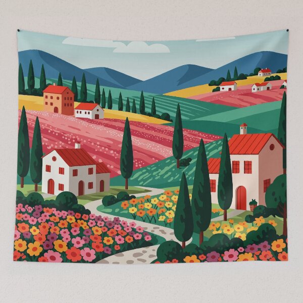 Item preview, Picturesque Tuscan countryside landscape designed and sold by Design4uStudio.