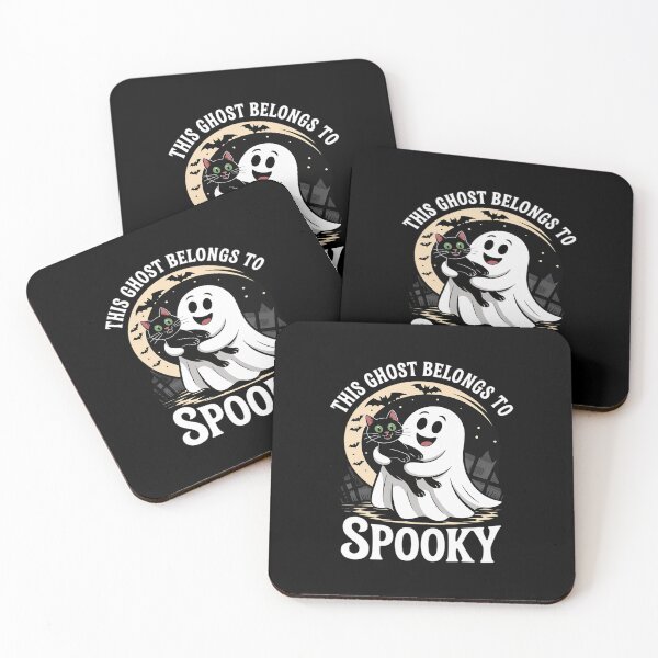 Item preview, Halloween Spooky Season Black Cat Ghost designed and sold by August4Laughs25.