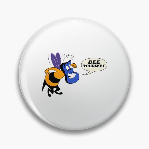 Item preview, Genie – Bee Yourself Positive Quote Cartoon Design designed and sold by Olivia Matteo.