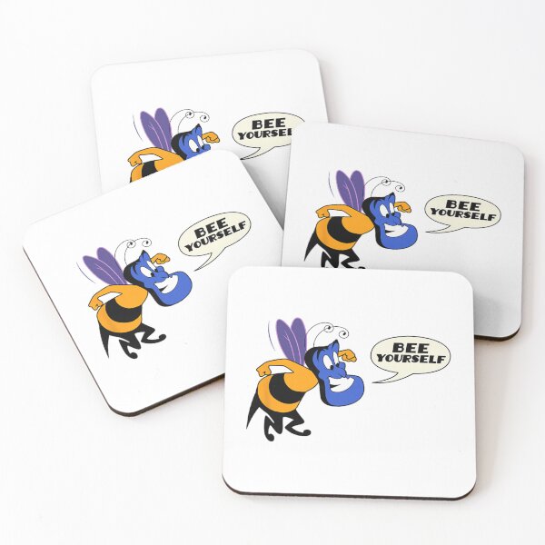 Item preview, Genie – Bee Yourself Positive Quote Cartoon Design designed and sold by Olivia Matteo.