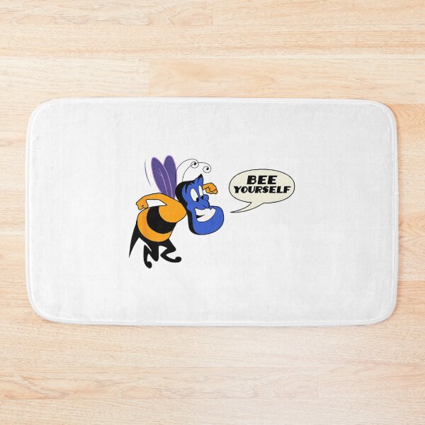 Item preview, Genie – Bee Yourself Positive Quote Cartoon Design designed and sold by Olivia Matteo.
