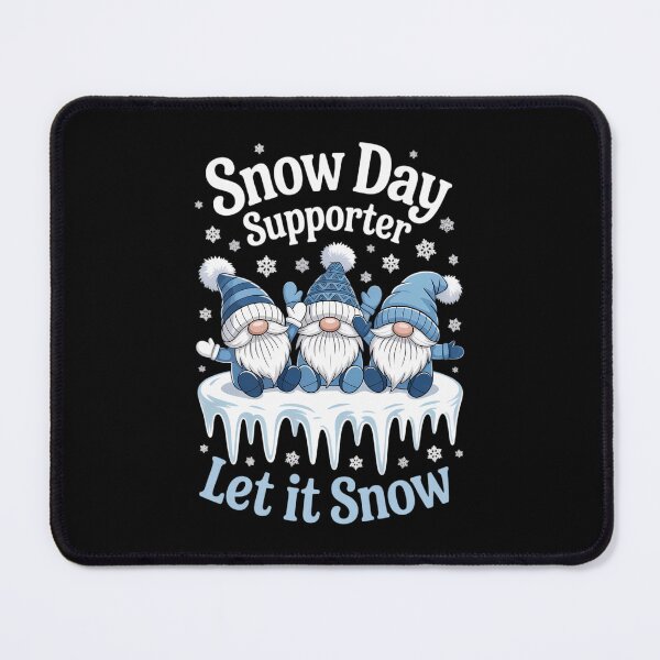 Item preview, Snow Day Supporter Let It Snow Cute Blue Gnome Xmas Holiday designed and sold by Moon-Ape.