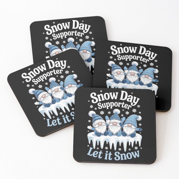 Item preview, Snow Day Supporter Let It Snow Cute Blue Gnome Xmas Holiday designed and sold by Moon-Ape.