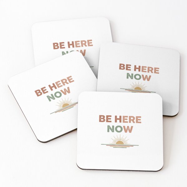 Item preview, BE HERE NOW T-shirt | Mindfulness, Presence and Vintage Aesthetic Tee designed and sold by MINIMA.LIGN.