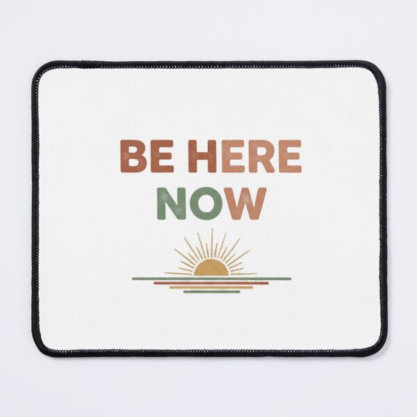 Item preview, BE HERE NOW T-shirt | Mindfulness, Presence and Vintage Aesthetic Tee designed and sold by MINIMA.LIGN.