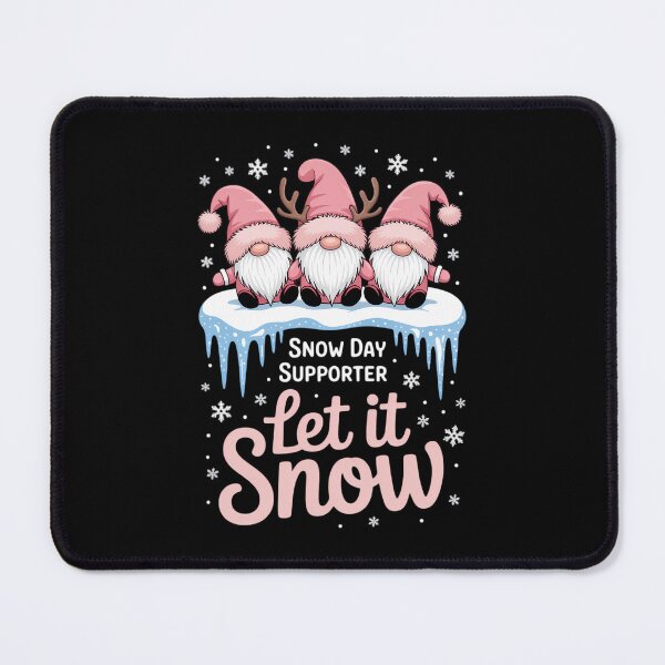 Item preview, Snow Day Supporter Xmas Holiday Let It Snow Cute Three Gnome designed and sold by Moon-Ape.