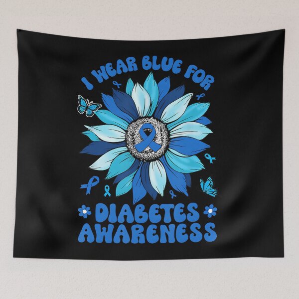 Item preview, Sunflower Diabetes I Wear Blue For Diabetes Awareness designed and sold by MatthewConer.