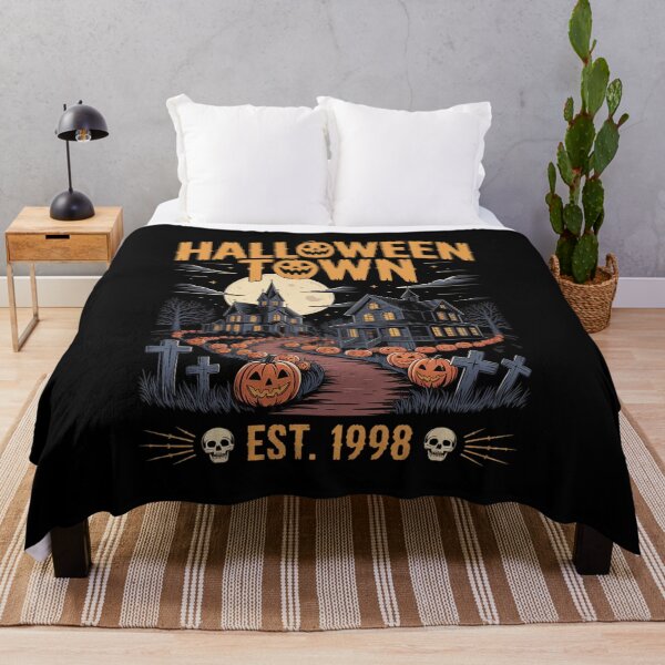 Item preview, Halloween Town Scene Pumpkin Graveyard Horror designed and sold by August4Laughs25.