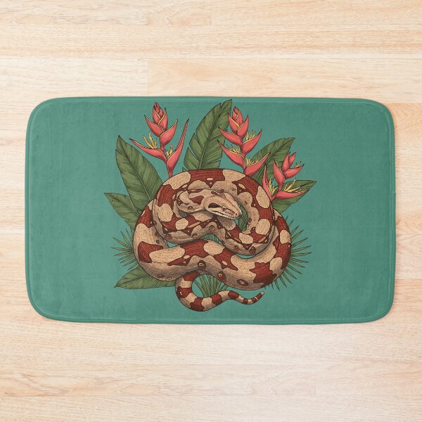 Item preview, Boa Constrictor with Tropical Heliconia Blooms designed and sold by BirdsnStuff.