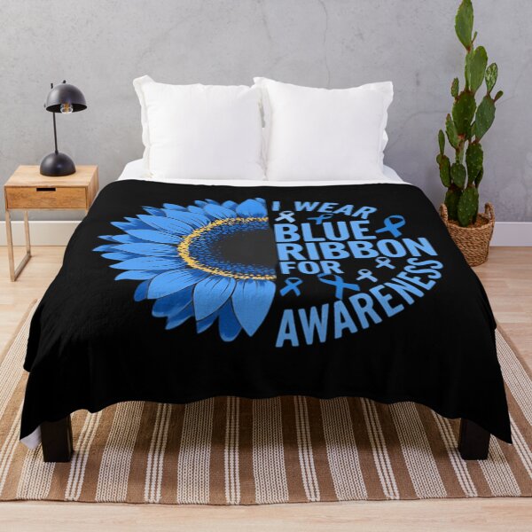 Item preview, Sunflower I Wear Blue Ribbon For Hydrocephalus Awareness designed and sold by MatthewConer.