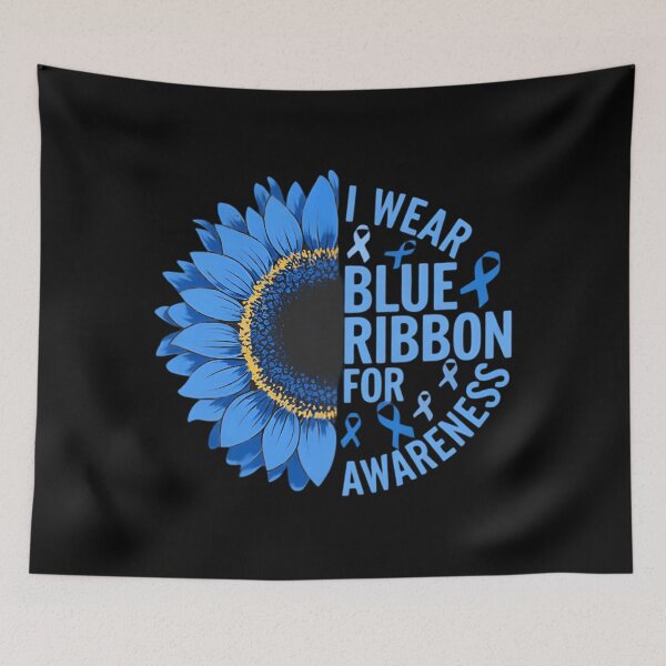 Item preview, Sunflower I Wear Blue Ribbon For Hydrocephalus Awareness designed and sold by MatthewConer.