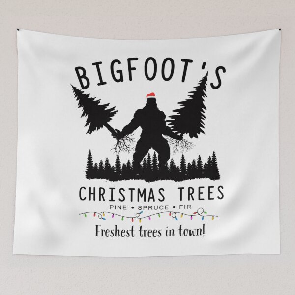Item preview, Christmas Festive Retro Classic Holiday Lights Christmas Bigfoot Vintage Tree designed and sold by FrankyTepper.