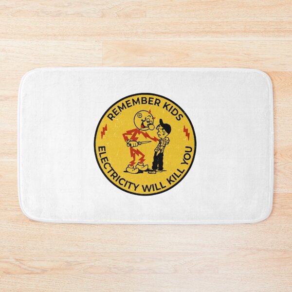 Item preview, Remember Kids Electricity Will Kill You Yellow Reddy Kilowatt designed and sold by ichauodu.