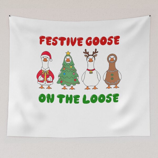 Item preview, The Silly Loose On Quote Festive Goose Xmas Funny Goose designed and sold by Rackaam777Art.