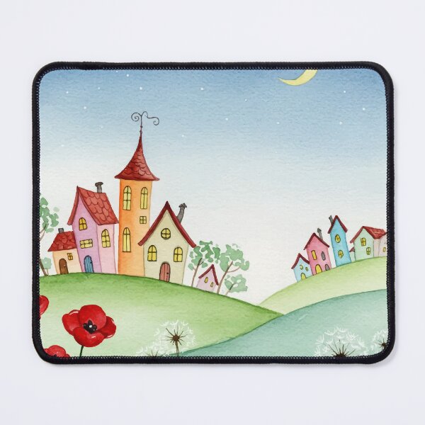 Item preview, Nighttime rural landscape designed and sold by Design4uStudio.