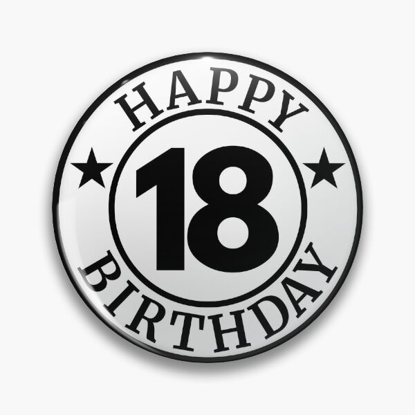 Item preview, Happy 18th Birthday | Eighteen Celebration | 18 Years Milestone Anniversary designed and sold by highflycrafts.