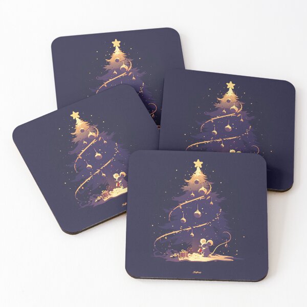 Item preview, Minimal Christmas Mouse Silhouette – Elegant Holiday Vector Under the Tree designed and sold by Windy-market.