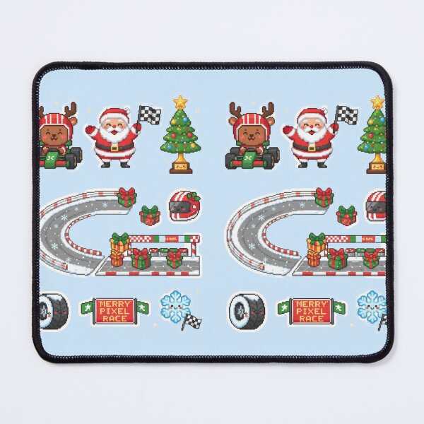 Item preview, Cute Pixel Reindeer Racing Christmas Stickers designed and sold by MuseAI.