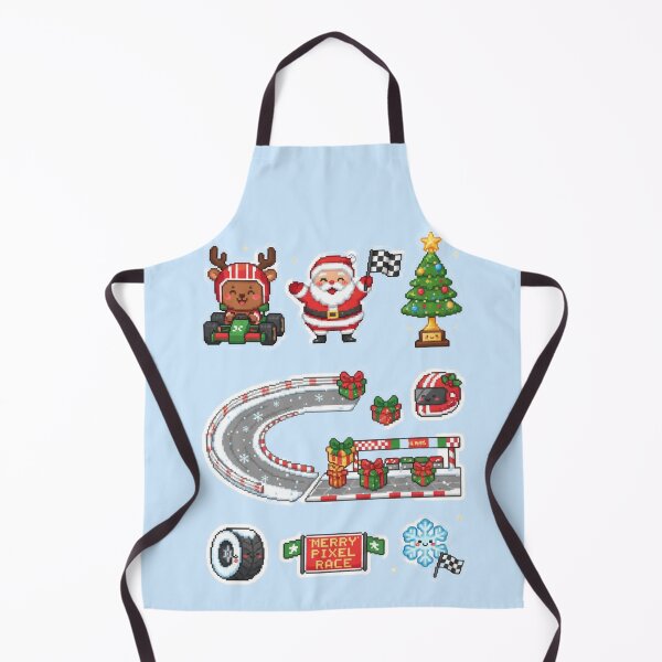 Item preview, Cute Pixel Reindeer Racing Christmas Stickers designed and sold by MuseAI.