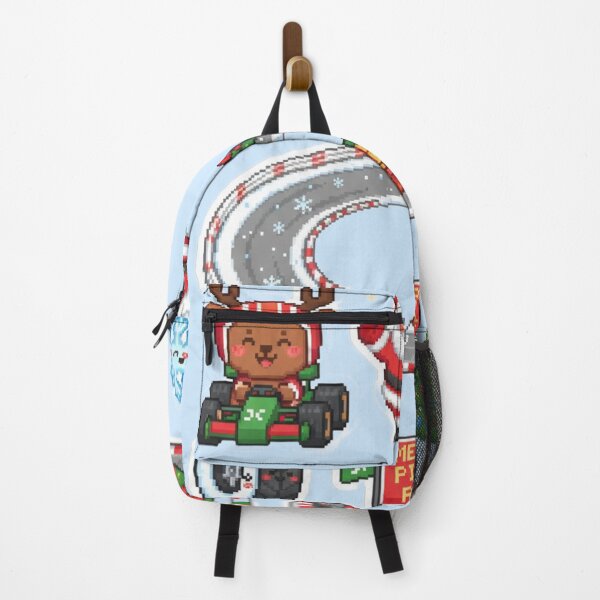 Item preview, Cute Pixel Reindeer Racing Christmas Stickers designed and sold by MuseAI.