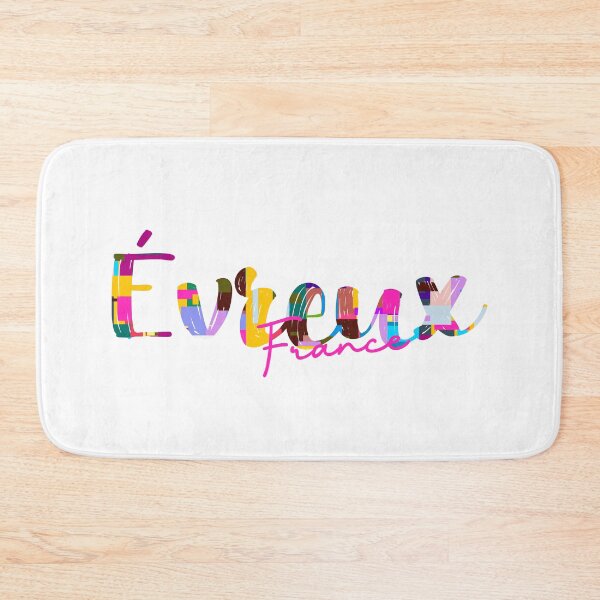 Item preview, Évreux, France, Vibrant Abstract City Typography Art designed and sold by Wanderful-roads.
