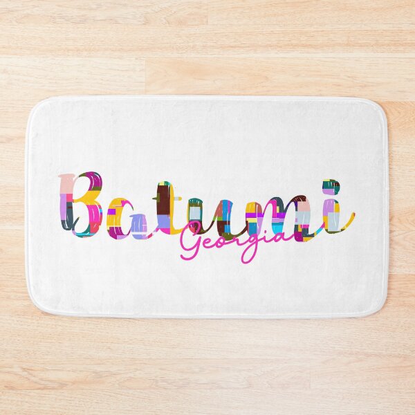 Item preview, Batumi, Georgia, Vibrant Abstract City Typography Art designed and sold by Wanderful-roads.