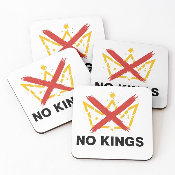 Item preview, No kings protest sign with crown in red circle isolated on transparent background, AI Generated designed and sold by dvoevnore.