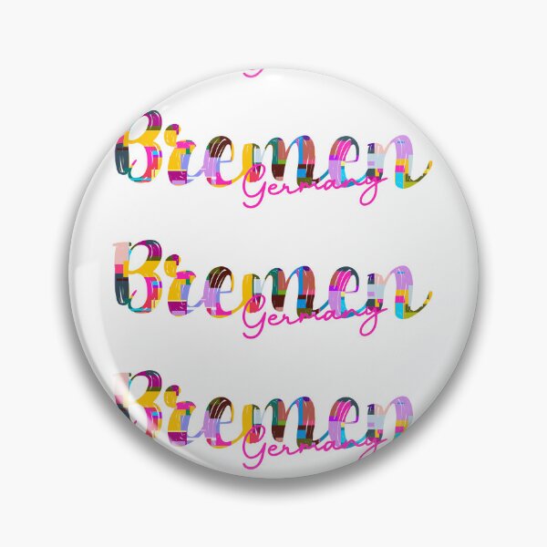 Item preview, Bremen, Germany, Vibrant Abstract City Typography Art designed and sold by Wanderful-roads.