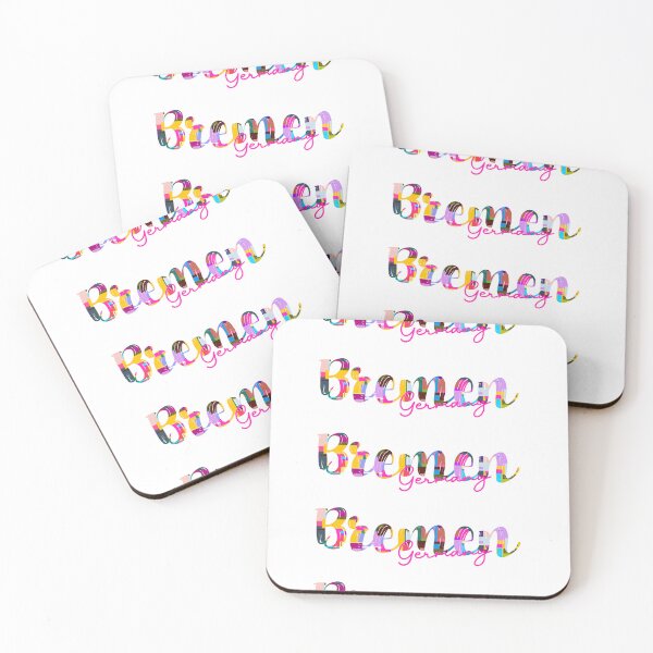 Item preview, Bremen, Germany, Vibrant Abstract City Typography Art designed and sold by Wanderful-roads.