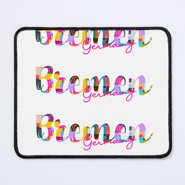 Item preview, Bremen, Germany, Vibrant Abstract City Typography Art designed and sold by Wanderful-roads.