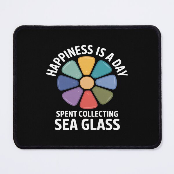 Item preview, Happiness is A Day Spent Collecting Sea Glass Beachcombing designed and sold by Idarmotar.
