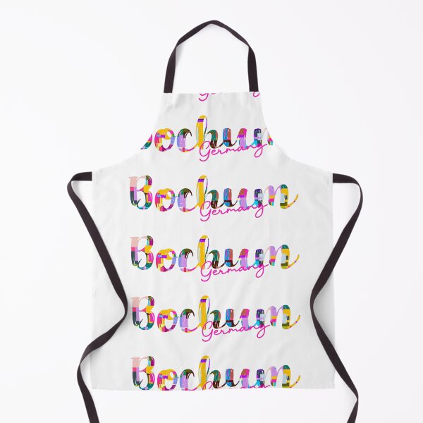 Item preview, Bochum, Germany, Vibrant Abstract City Typography Art designed and sold by Wanderful-roads.
