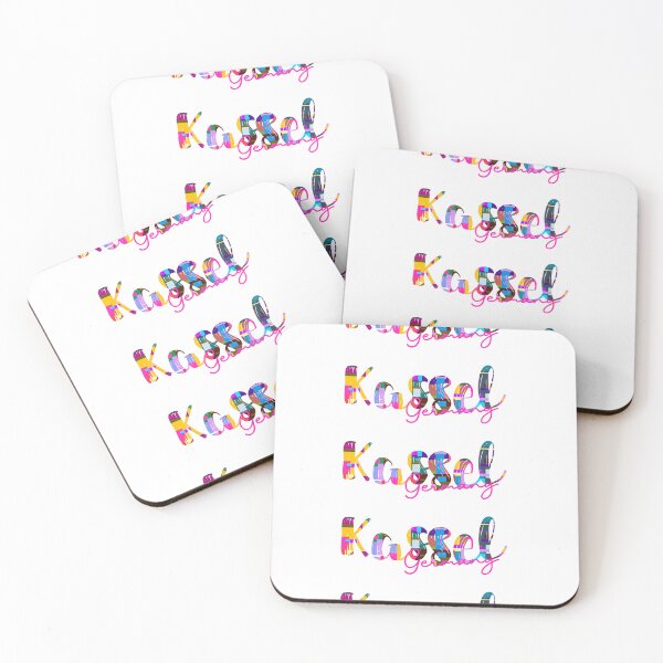 Item preview, Kassel, Germany, Vibrant Abstract City Typography Art designed and sold by Wanderful-roads.