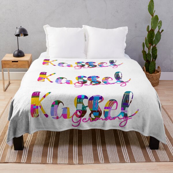 Item preview, Kassel, Germany, Vibrant Abstract City Typography Art designed and sold by Wanderful-roads.