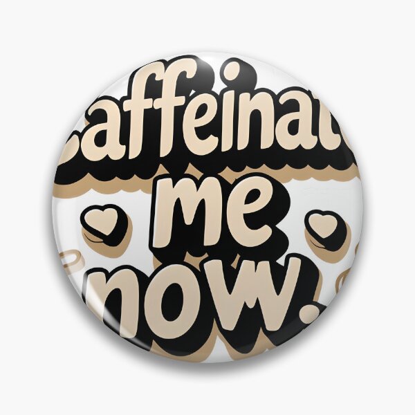 Item preview, Caffeinate Me Now Luxury Text Sticker | Elegant Minimal Serif Design designed and sold by BankMano.