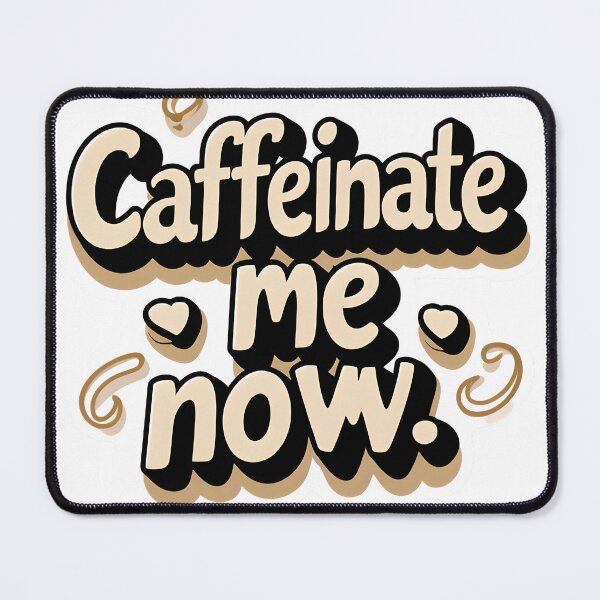 Item preview, Caffeinate Me Now Luxury Text Sticker | Elegant Minimal Serif Design designed and sold by BankMano.